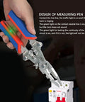 Ftvogue 16 In 1 Multifunctional Wire Stripping Pliers Folding Tool for Cutting Crimping and Twisting Cables in use testing circuit.