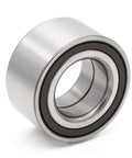 Close-up of a metal wheel hub bearing, part of 2 Pack Front Left And Right Wheel Hub Bearing Replacement For Dodge Caliber 2007 2012
