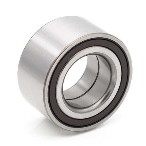 Close-up of a metal wheel hub bearing, part of 2 Pack Front Left And Right Wheel Hub Bearing Replacement For Dodge Caliber 2007 2012