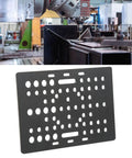 Gantry Plate Aluminum High Strength Black Anodized For 3D Printer And Milling Machines in a workshop with CNC machine.