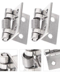 10 Pack Stainless Steel Self Closing Door Hinges With Built In Strong Spring Rust Proof And Brushed Finish