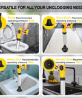 Top Tier Cordless Electric Toilet Plunger Packs A Hella Kick Of Eighty Seven Psi Pressure for versatile unclogging tools.