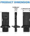 Product dimensions of Direct Drop In Mass Air Flow Sensor Fits Nissan Altima Pathfinder, showing side and top views.
