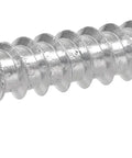 Heavy Duty Tough As Nails Zinc Hex Lag Screws Five Sixteenths Inch By Two And A Half Inch For Wood And Masonry 100 Pack Coarse Threads Hex Drive Pre Drill Required Rust Resistant Fasteners For Outdoor And Indoor Use close-up