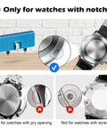 Watch Battery Replacement Kit With Back Opener And Spring Bar Tool, Rotate Open Case, Strap Removal, Anti Scratch Film, DIY Repairs