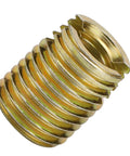 Self Tapping Thread Inserts Kit In Carbon Steel For Thread Repair With Inner M3x0.5 And Outer M5x0.5 Threads Plus Inner M12x1.75 And Outer M16x1.5 22mm Length Built To Last Heavy Duty Vibration Resistant Fastener Repair For Home Auto Industrial brass insert