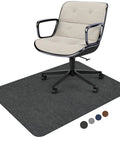 Corduroy Desk Chair Mat For Hardwood Floors, 55 By 35 Inches, Low-Pile Office Rug Protector under an office chair, non-slip