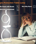 21.6 Inch Modern Knight Design Table Lamp With Remote, Three Color Light Modes And Dimmable Brightness, frosted finish