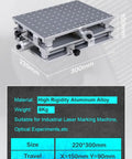 2 Axis Workbench XY Table With Polished Lifting Platform For Laser Engraver Machines Ready To Rock diagram
