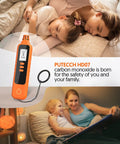 Portable Carbon Monoxide Detector With LCD Display, Battery Powered Handheld CO Monitor Alarm You Can Rely On For Home Outdoor Travel