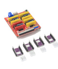 CNC Shield V3 Expansion Board With GRBL Controller Support And Solid DRV8825 Stepper Drivers For Easy No Sweat 3D Printing And Engraving Upgrades Right Now with stepper driver modules.