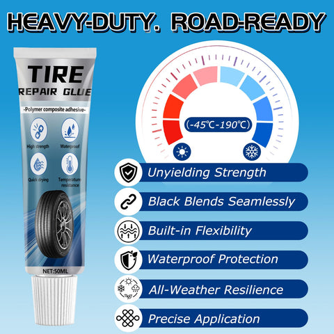 Rubber Cement Glue For Car And Motorcycle Sidewalls DIY Friendly Bonding Waterproof Tire Repair Adhesive That Sticks Quick