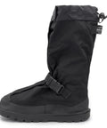 Straight Up Waterproof All Season Overshoes For Gnarly Conditions Wide Gusset Opening Slip On Hook Loop Closure Lightweight in black
