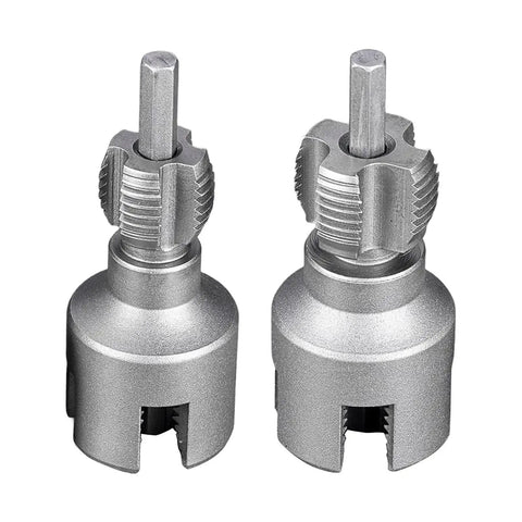 2pc Threader Set For PVC Pipes 1/2 And 3/4 Inch Opener With Electric Drill high hardness alloy tools for plumbing repairs