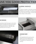 Heavy Duty 5 Inch Vise With 360 Degree Swivel Base For CNC Milling Woodworking And Drill Press, feature details shown
