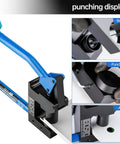 Heavy Duty Manual Lever Sheet Metal Stud Punch 20 Gauge With 7/8 Inch, 1-1/8 Inch, And 1-11/32 Inch Knockout Hole Punch Driver Kit display