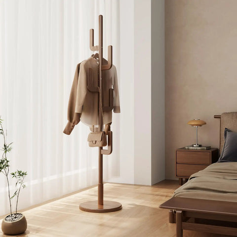 Cactus Style Solid Wood Coat Rack