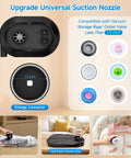 Amazon cordless vacuum pump for storage bags; black handheld, rechargeable 3600mAh with universal nozzle attachments.