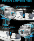 Cordless Impact Wrench 1/2 Inch High Torque Beast With Brushless Motor 479 Ft Lbs dual speed forward reverse mode