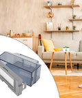 High Quality Replacement Dustbin Box For Lefant M210 M213 M210B M210S K2 K3 K3P K3A K4 K5 Robot Vacuum Cleaner Parts Collection System Storage Bin Container in a modern living room setting.
