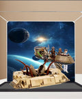 Clear Acrylic Display Case For 75396 Desert Airship And Crater Model Collection That Keeps Dust Out And Is Waterproof