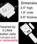 3 Pack Door Alarms With Delay When Left Open 130 dB Window Break Sliding Siren Vibration Detect Sensor For Your Home Pad Security Keypad Intruder Entry Alert And Pool Alarm For Kids Safety, 2.5 x 1.8 x 0.6 in, 3 LR44 cells