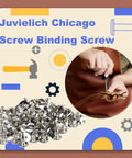 Top Shelf Chicago Binding Screws M5 X 6Mm In 50 Silver Sets Built From Tough Carbon Steel for secure leathercraft fastening.