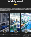 Small Desktop Conveyor Belt With Adjustable Speed 1350 To 3000 RPM Built To Last Heavy Duty Industrial Drive Belt For Packaging Lines Food Beverage Pharma Electronics Chemicals Stainless Steel Construction 600mm By 90mm used in medical, food and appliance production.