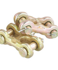 8 Pack 3/8 Inch Twin Clevis Link Zinc Plated G70 Forged Chain Repair Links For Truck And Trailer Tie Downs With 6600 Lb Working Load Limit