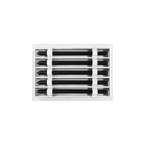 14x10 Modern White Aluminum AC Vent Cover Diffuser For Ceilings, Walls And Floors, Sleek Linear Slot Grille, Decorative Heating And Cooling Register For Home HVAC, Easy Install, Dope Look