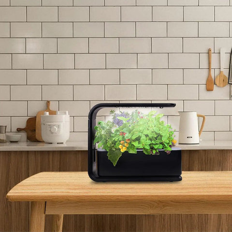12 Pod Indoor Hydroponic Garden System With Full Spectrum LED Grow Light, Height Adjustable Stand, Quiet Smart Pump, Germination Kit, Your At-Home Fresh Herbs And Veggies Dream Setup