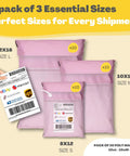 30 Pack Poly Mailers For Clothes With Label Pouch 8x12 10x14 12x16 Self Seal Packing Bags Tear And Water Resistant