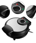 Fonowx Electric Waffle Maker And Sandwich Press 1200W with nonstick plate and temperature control for quick cooking.