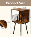 Rustic Record Player Stand Holding 100 Vinyl Records, Industrial Turntable Console With Deep Storage Shelving, dimensions 15.7x12.6x28.3 inches.