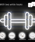 Barbell And Dumbbell Neon Sign For Home Gym Decor LED Neon Lights Wall Art That Pumps Up Sports Space Vibe For Fitness Lovers Game Room