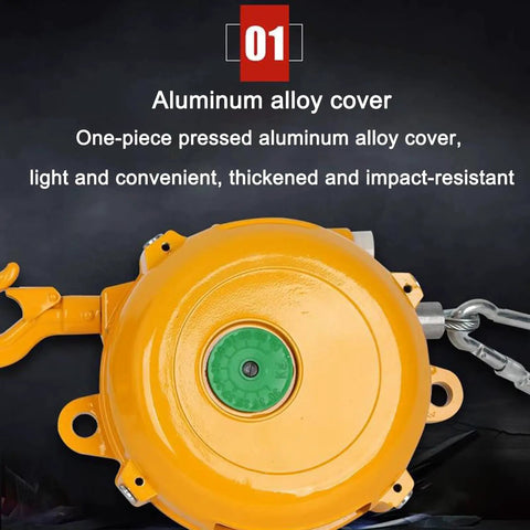 Rock Solid Retractable Spring Balancer Tool Holder Built Like A Tank From Heavy Duty Alloy Steel For Smooth Lifting. Aluminum alloy cover.