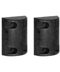 Heavy Duty Rubber Dock Bumper Pair 6 X 8 X 3 Inch Compression Molded Nylon Reinforced Impact Shield for Trucks And Trailers isolated view