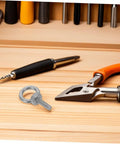 Heavy Duty Stainless Steel Eye Bolt M6x20 With Closed Ring For Machinery And Concrete Anchors, with pliers on wood