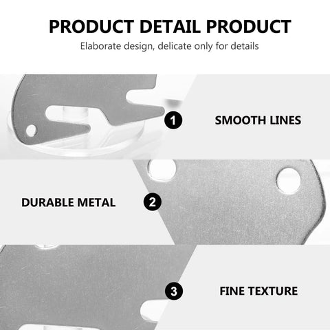 Close-up of Heavy Duty Zinc Coated Bed Frame Connectors And Bed Rail Brackets showcasing smooth lines and durable zinc material.