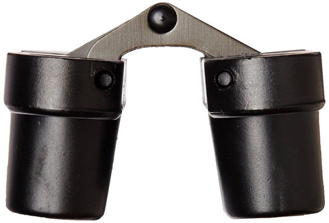 Discreet Zinc Invisible Hinge For Wood Or Metal Cabinets Mortise Mount Three Quarters Inch To One Inch Thick Opens One Hundred Eighty Degrees Fully Concealed When Closed Sleek Black E Coat Exterior Finish Pack Of Two SOSS 204CUS19 Zinc Hinges With Holes close-up view
