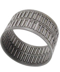Straight Up Heavy Duty Needle Roller Bearings Pair For Industrial Machinery Setup Minimal Friction Smooth Operation Rock Solid High Load Capacity Replacement Parts, detailed view of a needle roller bearing with parallel rollers.