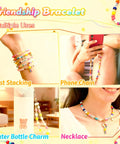 Friendship Bracelet Kit With 5200 Pieces Beads And Charms For Beginners Polymer Clay Beads In 24 Colors used in multiple ways
