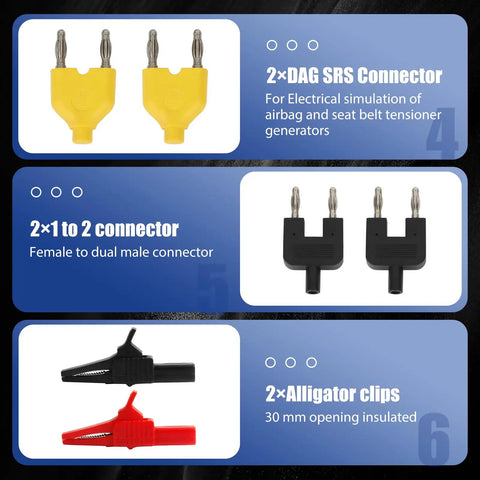 110 Pcs Automotive Circuit Test Lead Kit With Multimeter Probes featuring connectors and alligator clips for diagnostics