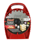 Pro Dado Sets for Six Inch Saws with Ten Tooth Blades and Five Eighth Inch Arbor Includes Two Blades and Three Chippers case