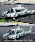Camouflage RC Helicopter With Military Look, 2.4G 3.5CH, missile launch, on ground, showcasing design and details
