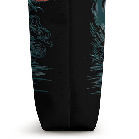 Side view of dragon boat design on Boat Racing Crew Tote Bag For Dragon Boat Fans, Training And Festival Ready Gear.