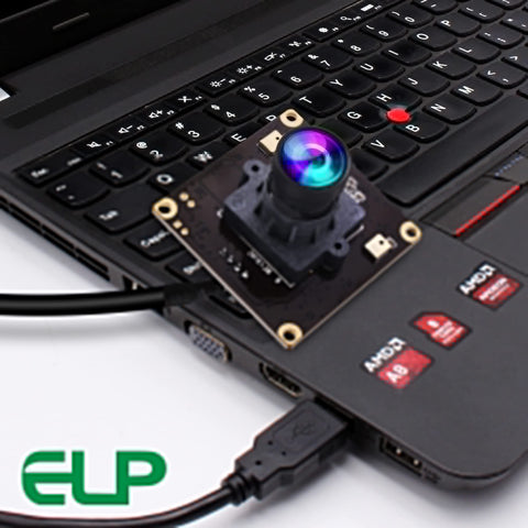 4K USB Camera With 170 Degree Fisheye Lens And Built In Microphone, Ultra HD 3840x2160 At 30FPS, IMX317 Sensor on laptop