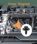 Heavy Duty Hex Head Sems Screws For Bmw Fender Liner And Engine Undercover Replacement Fasteners With Dead Nuts Tight Fitment For 3 Series 5 Series X3 X5 Auto Body Panels Twenty Piece Smooth Operator Kit installed in engine compartment