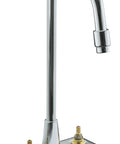 Triton Centerset Lavatory Faucet in Polished Chrome, Two-Handle Design With 4-Inch Centers, Solid Brass Build, without handles
