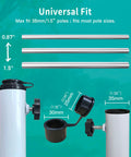 Foldable Portable Beach Umbrella Stand With Weight Bag Sturdy Rust Free Tempered Iron Go To Base Holder dimensions